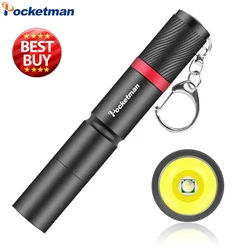 Mini LED Flashlight Aluminum Alloy Flashlights Pocket Emergency Flashlight Waterproof Torch Small Torch Pen Flashlight