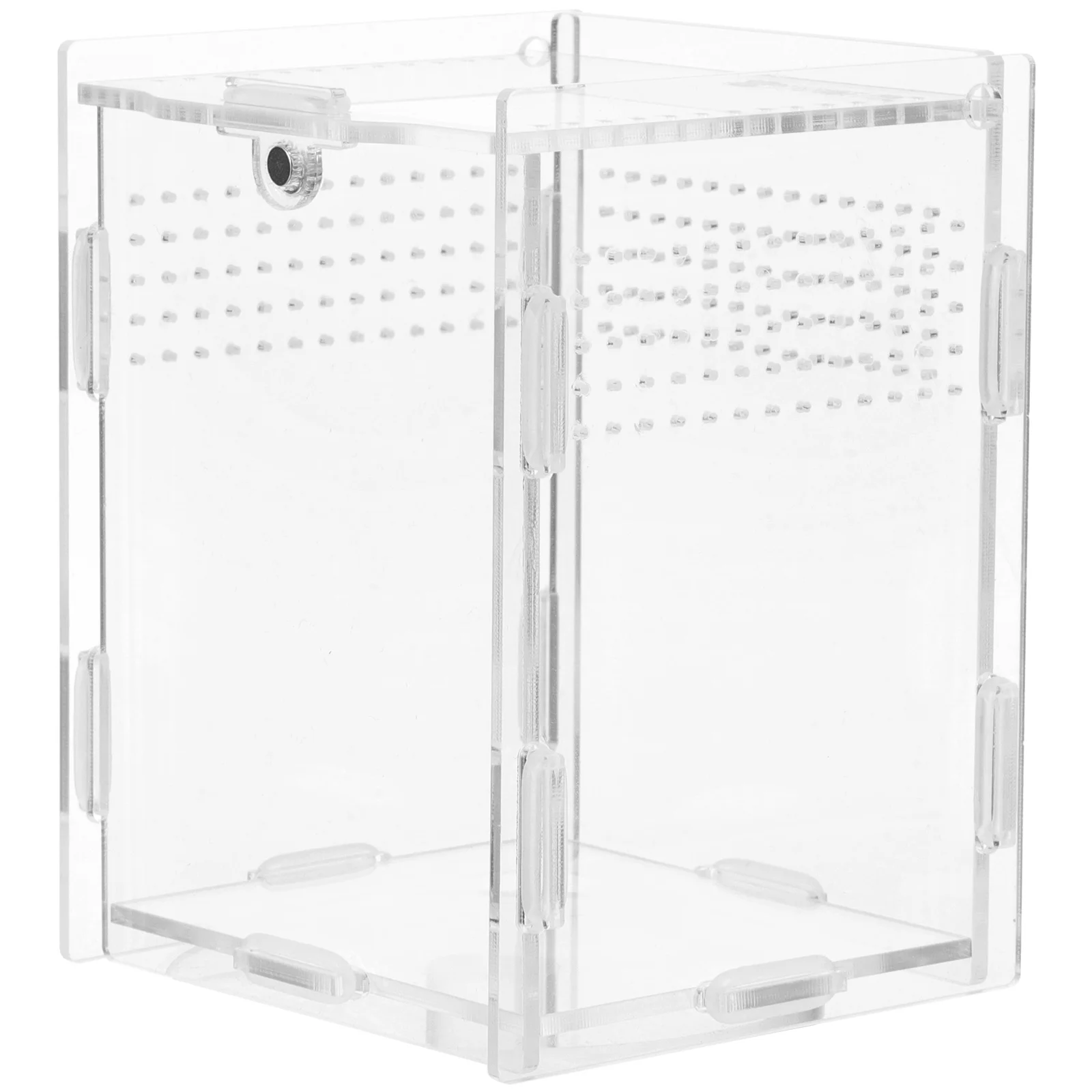 

Acrylic Reptile Breeding Box Transparent Pet Case Weather Resistant Durable Habitat For Geckos Frogs Lizards Clear Feeding