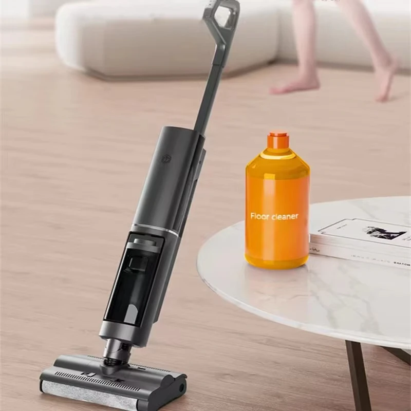 New design two cleaning brush home wireless upright rechargeable battery handheld vacuum cleaner wet dry with air dryer