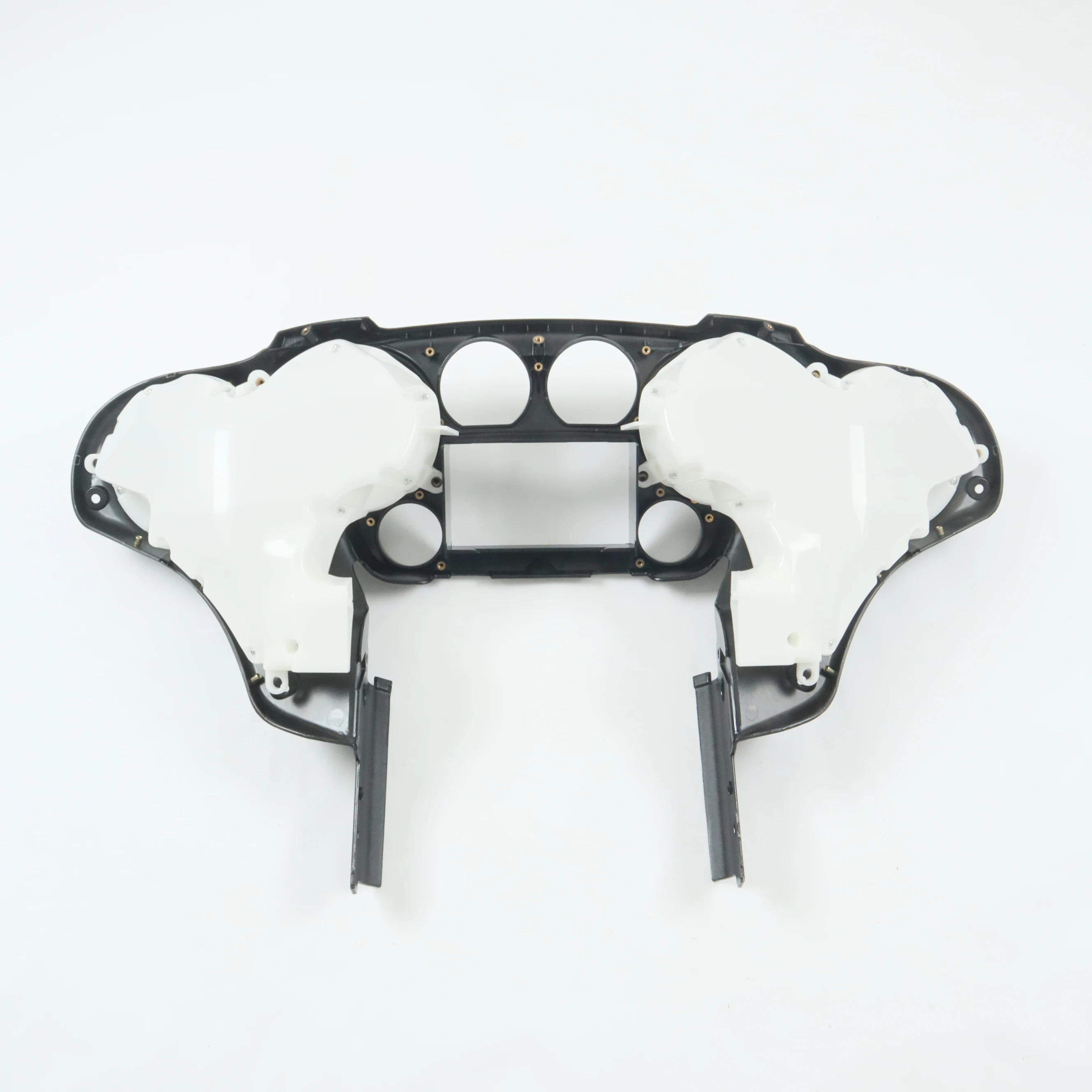 Double Din Radio Inner Fairing W 6.5'' Speaker Quad 4 for  FLH Touring Motorcycle 2014 up