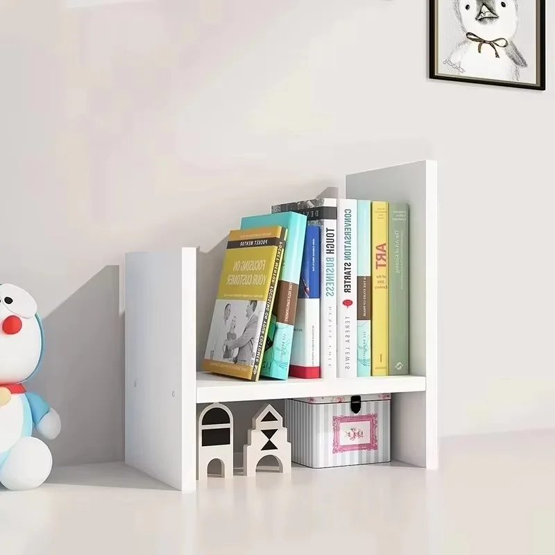 Telescopic Study On The Desktop Simple Ins Bookshelf Desk Shelves Finishing Rack Storage Rack Office Children Dormitory Bookcase