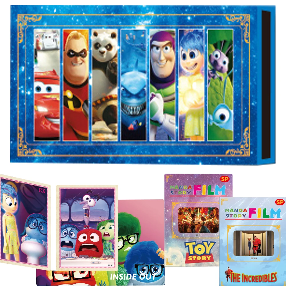 Anime Story Series Cards Collection Disney Comedy Adventure Animation Cars Nemo Woody Joyful Moment Cards Childen's Toys Gifts