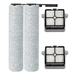 For Tineco Floor ONE S6/S6PRO Cordless Wet Dry Floor Washer Vacuum Cleaner Replacement HEPA Filters and Brush Roller Set