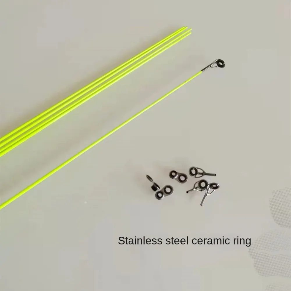 جودة عالية مع حلقة علوية الصيد رود تلميح الشتاء قابل للسحب ألياف الكربون المحمولة الغزل الألياف الزجاجية قصبة صيد خشبية الجليد الصيد