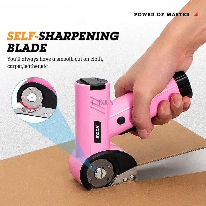 

4.2V Multi-purpose Fabric Cutter Cordless Electric Scissors Rechargeable Self-sharpening Blade Portable Household Power Tool