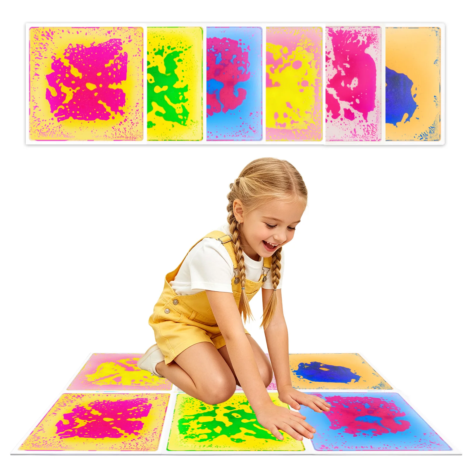 Kids Sensory Walking Pads Non‑Slip Safe Play Floor Mat Multi‑Texture For Toddler Sensory Stimulation Training