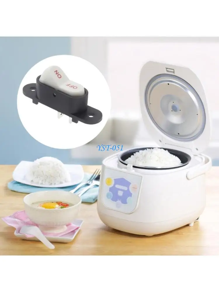 

E15A Double Type Rockers Switches 2 Terminals Connection Dustproof Mechanism Quick Fixing for Countertops Cooking Equipment