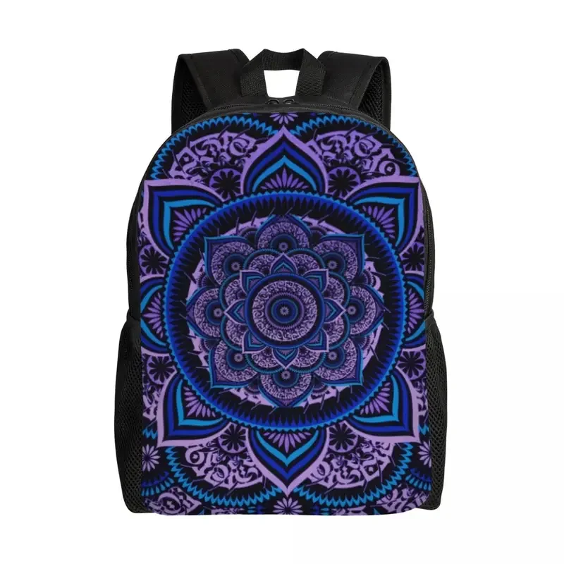 

Custom Poetics Mandala Backpacks for Women Men Waterproof School College Boho Bag Printing Bookbag