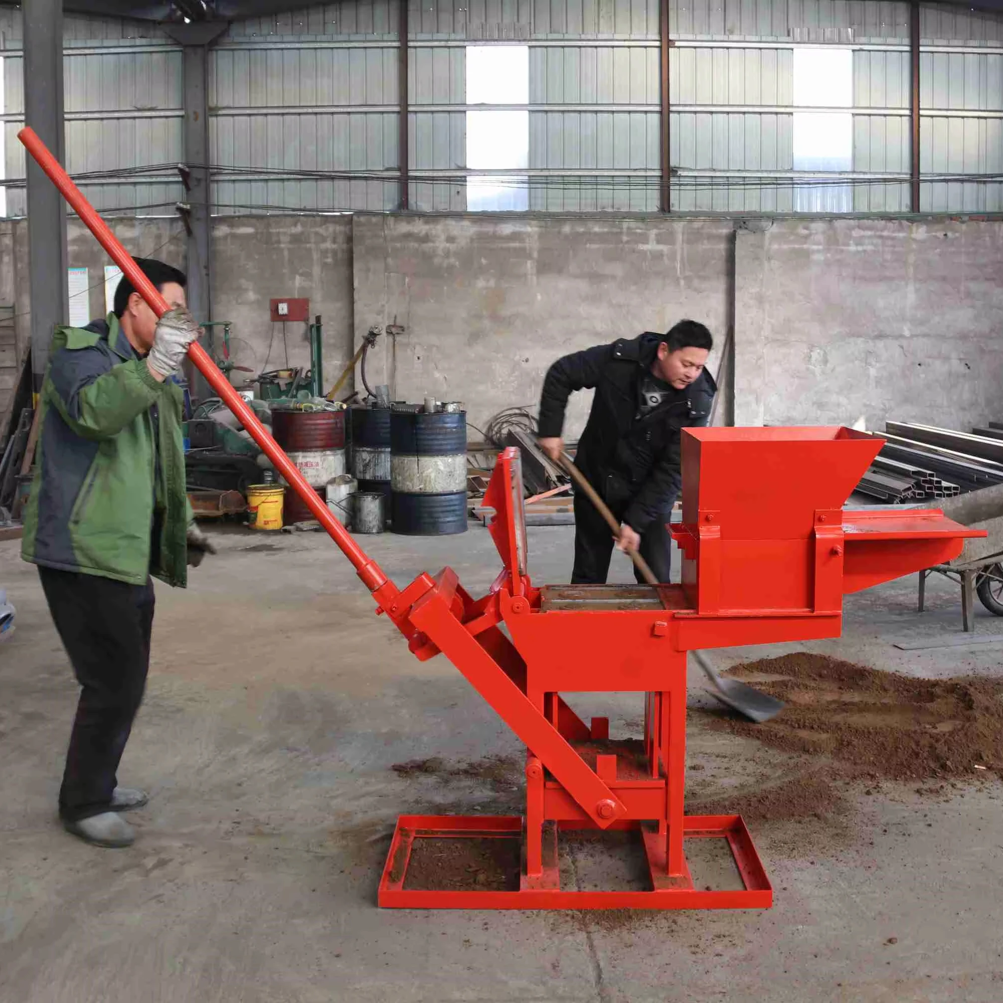 【bets】QMR 2-40 Manual Clay Interlocking Brick Making Machine