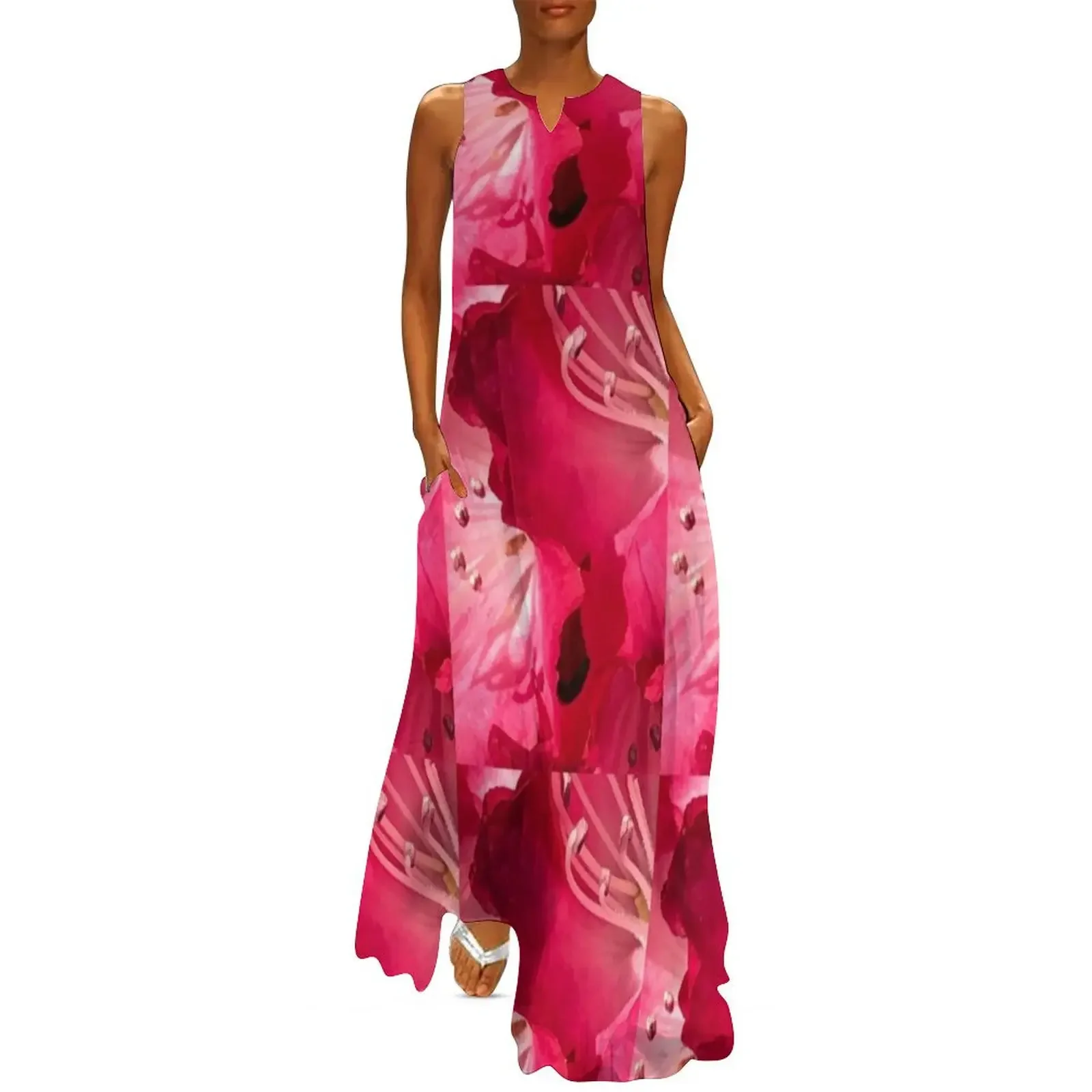 

Inner Rhododendron Long Dress luxury evening dress woman for wedding elegant guest wedding dress