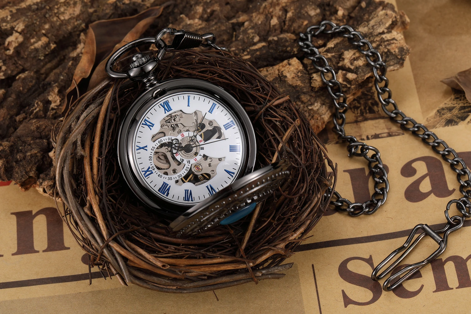 black-engraved-skeleton-mechanical-pocket-watch-flip-case-hand-wind-vintage-pendant-clock