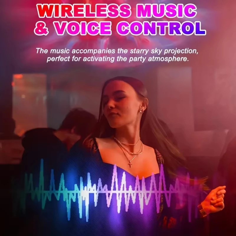USB سماعة موسيقية ستار ليلة ضوء غالاكسي الإسقاط الحديثة LED صديقة للبيئة عكس الضوء جو مصابيح غرفة نوم هدية للأطفال