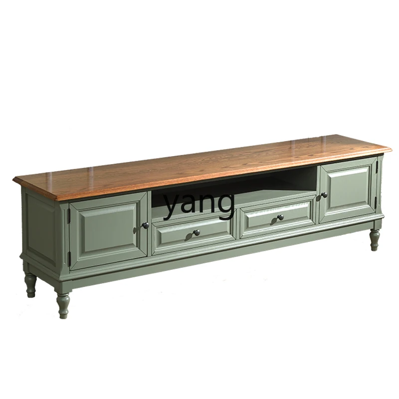

HRC TV cabinet Small apartment oak floor cabinet Simple modern Mediterranean coffee table combination