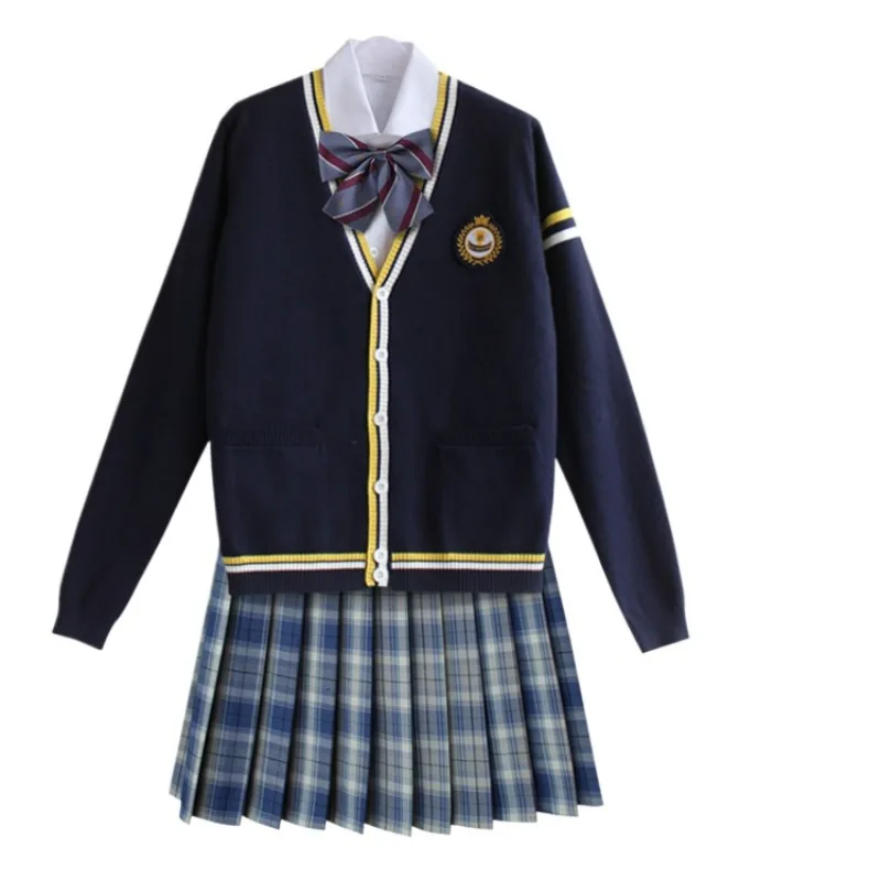 Set maglione cardigan uniforme giapponese JK lavorato a maglia uniforme scolastica per studenti per uomini e donne