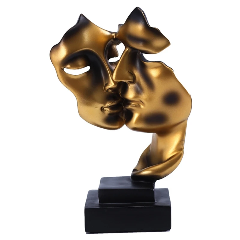 

Couple Statue Desktop Ornament Home Decoration Resin Handicrafts Simple Design Sculpture Party Festival Drop shipping