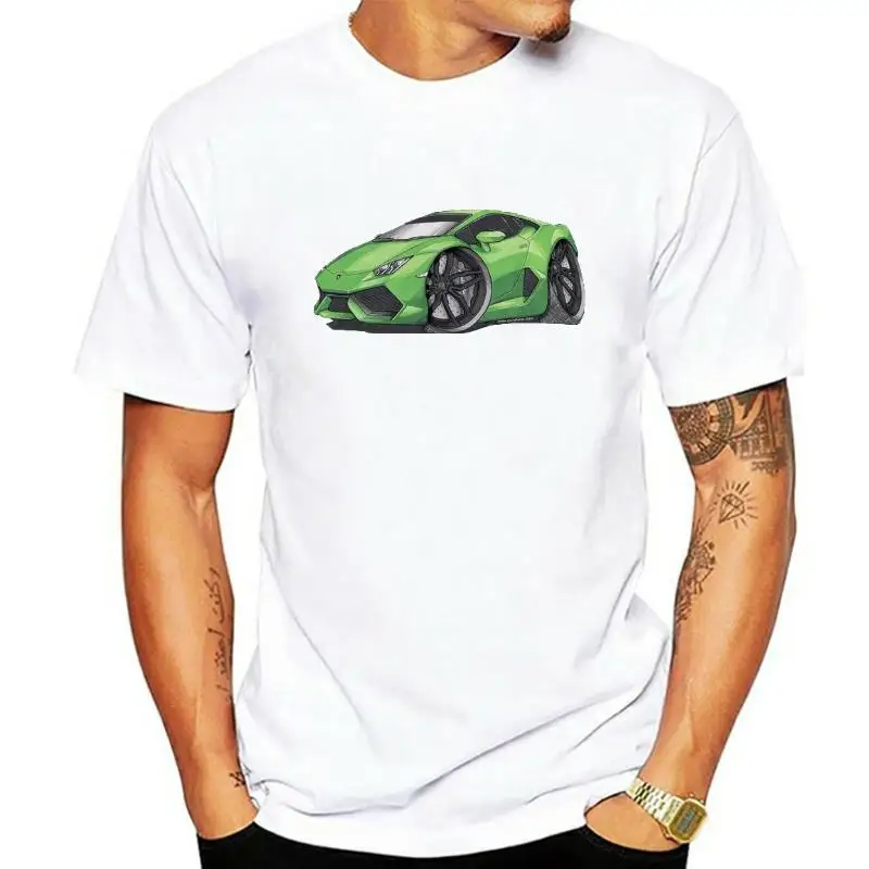 Huracan Green Black Koolart T Shirt for Men