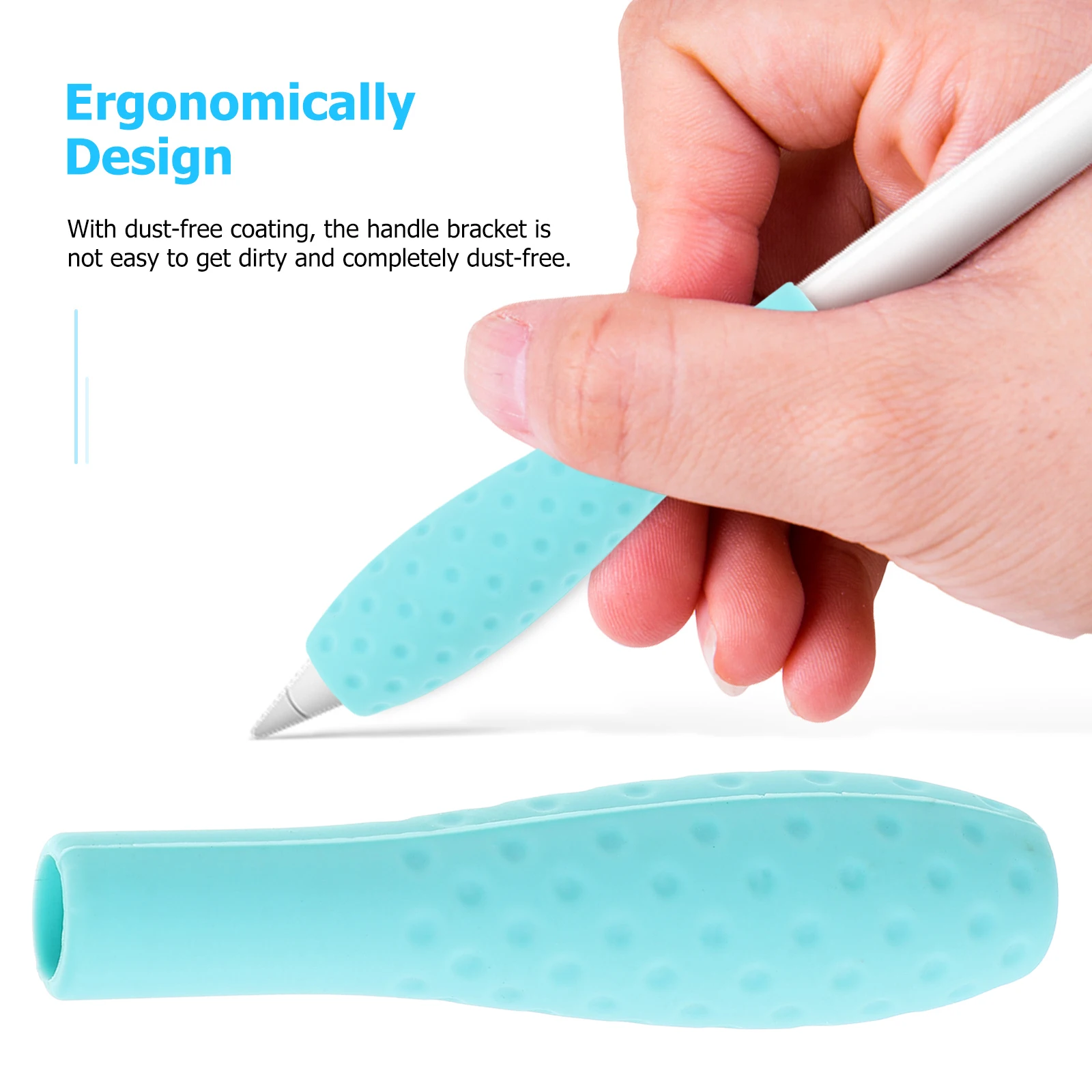 Soporte de agarre para lápiz de silicona, cubierta protectora para lápiz, ligero, sin polvo, a prueba de arañazos, accesorio de lápiz táctil