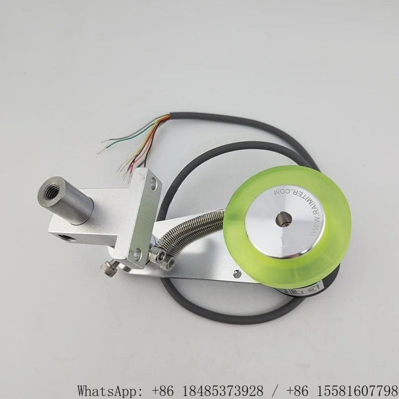 Wheel Type Rotary Encoder with Meter Wheel and Spring Support Frame Industrial Length Measurement Component for Inkjet Devices