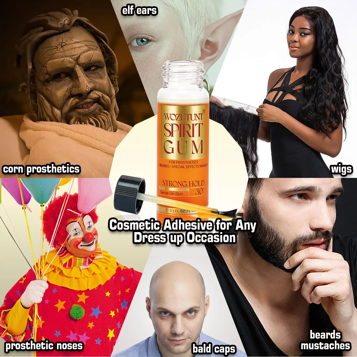 هالوين المهنية ماكياج الاصطناعية الغراء لاصق قوي الروح اللثة تأثيري متعددة الوظائف المؤثرات الخاصة ماكياج لاصق