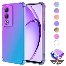 Gradient TPU Case for OPPO A80 5G A3 Pro A60 5G A40 A40M A3x Protective Cover Shockproof Transparent Fundas Coque Capa