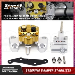 Steering Damper Stabilizer For YAMAHA FZ-09 MT-09 /STREET RALLY 2014-2020 Motorcycle Linear Reverse Safety Absorber Kit MT FZ 09