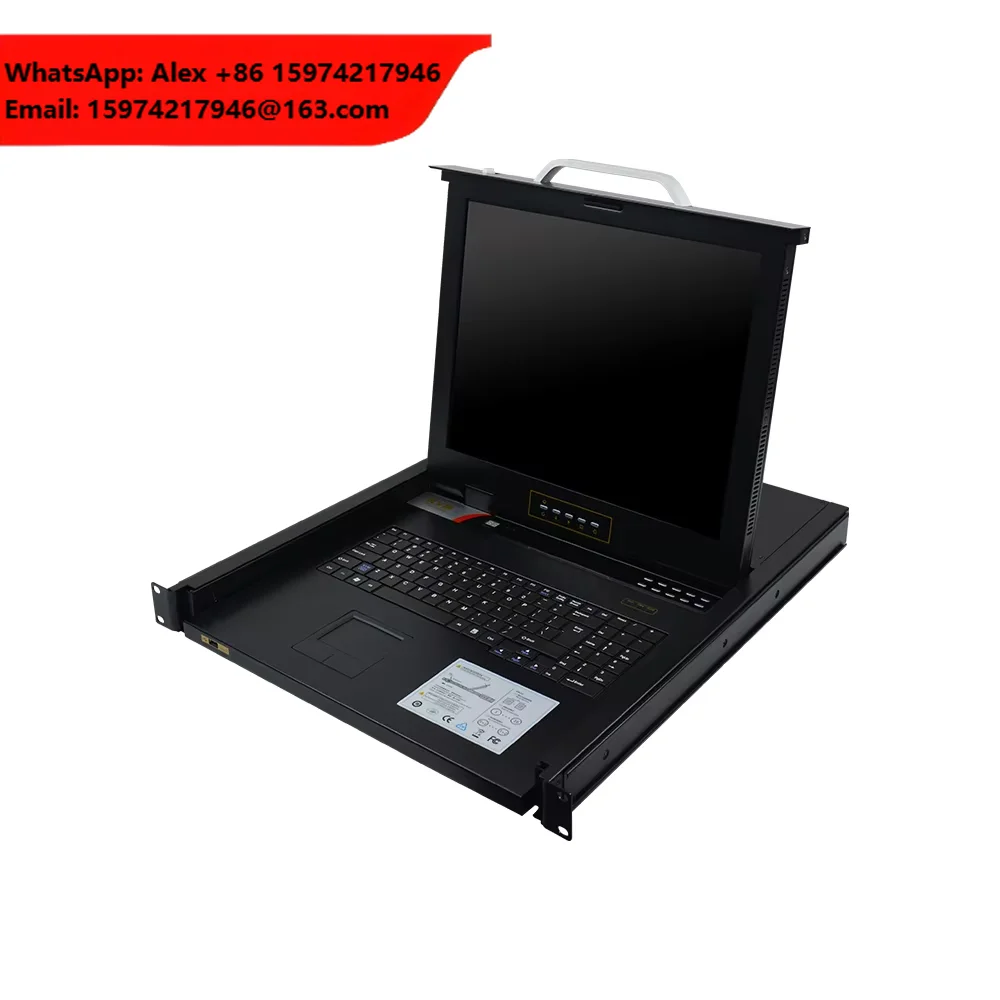 1U Rack Mount Drawers Console Hotkey OSD Control 4 8 16 Port 1080p HD 17 19 Inch VGA 17 LCD KVM Switch
