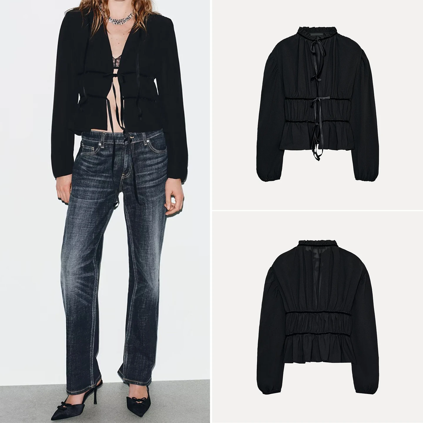 

Ele Knot irt Женская модная irt Z Brand Autumn 2025 Collection Long Sve Ele Sle