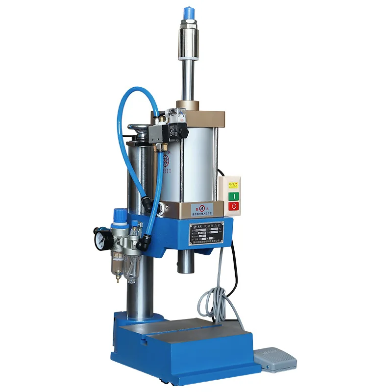 Type 63 Fully Automatic Pneumatic Stamping Machine Desktop Single Column Press Small Pressing Machine Add Pressure Equipment