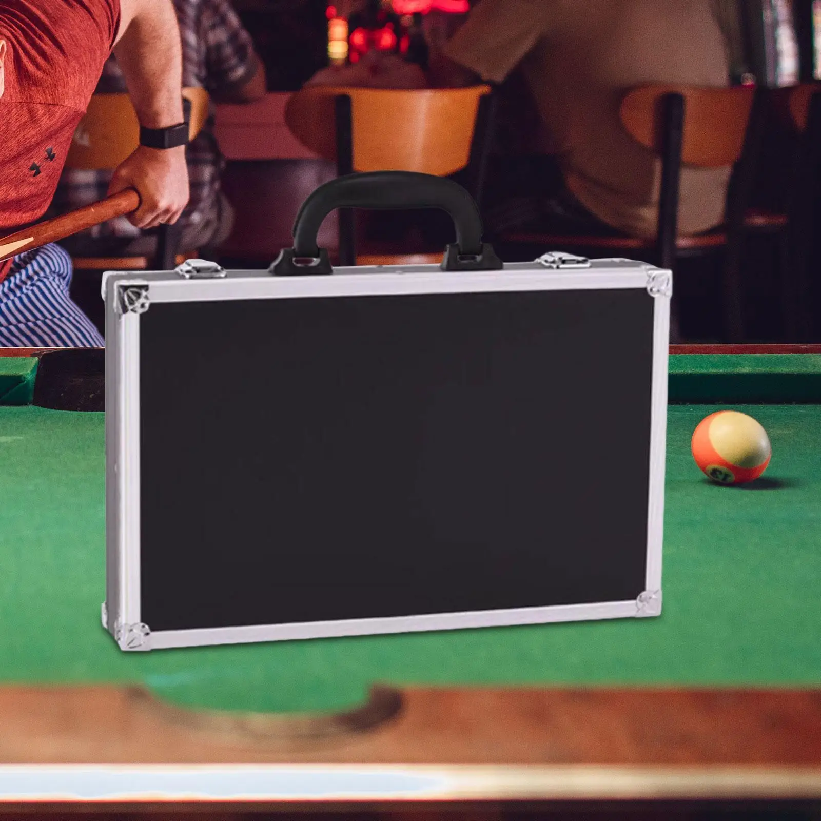 Billiard Balls Storage Box Padded Snooker Balls Suitcase 22 Balls Holder Hard Case for Travel Sports Enthusiasts Indoor Outdoor