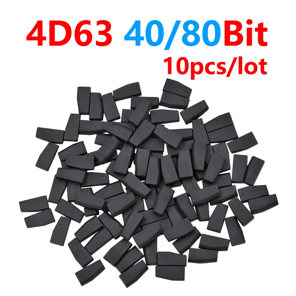 10pcs 4D63 40/80bit ID63 ID83 TP33 Blank Ceramic Transponder Chip for Ford for Mazda for Li-ncoln Car Key