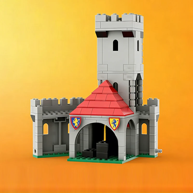 Medieval Castle Model MOC Building Bricks Defense Reconnaissance Tower Modular Technology Children Holiday Gifts Assemble Toys