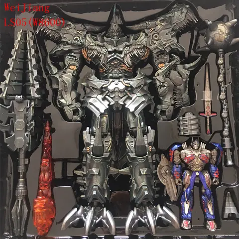 WEIJIANG Grimlock 변신 장난감 액션 피규어, W8600 BMB LS05, SS07 MP08 합금 애니메이션 영화 공룡 변형 로봇 선물