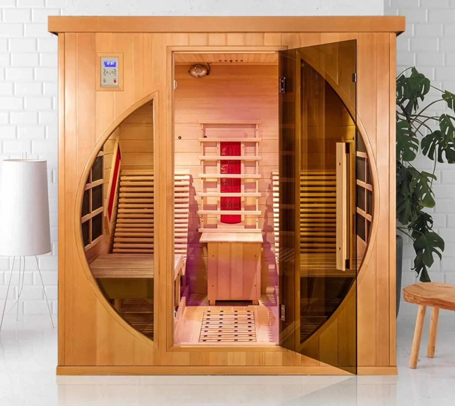 

Bangyue double reclining chair steam room, far-infrared tourmaline, light wave room, single dry sauna can be customized