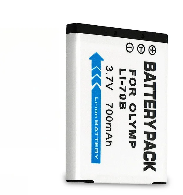 Substituição da bateria LI-70B de 700mAh para câmeras digitais Olympus D-700/D-705/710/715/745/FE-4020 Li-ion de alta capacidade recarregável