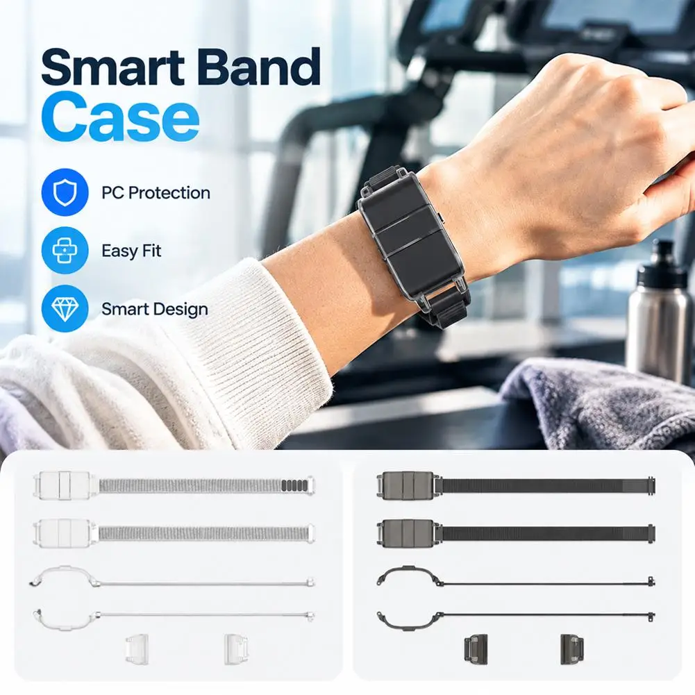 PC Case Band for Hume Band 1.0 Minimalist Solid Color Replacement Strap Dustproof Shockproof Shell Cover