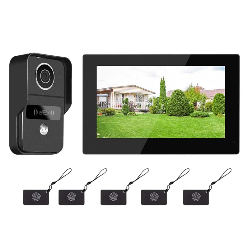 BNVN-7 Inch 1080P Wifi 2-Wire Intercom Door Bell Video Intercom System For Home Doorphone Wifi Tuya Touch Monitor