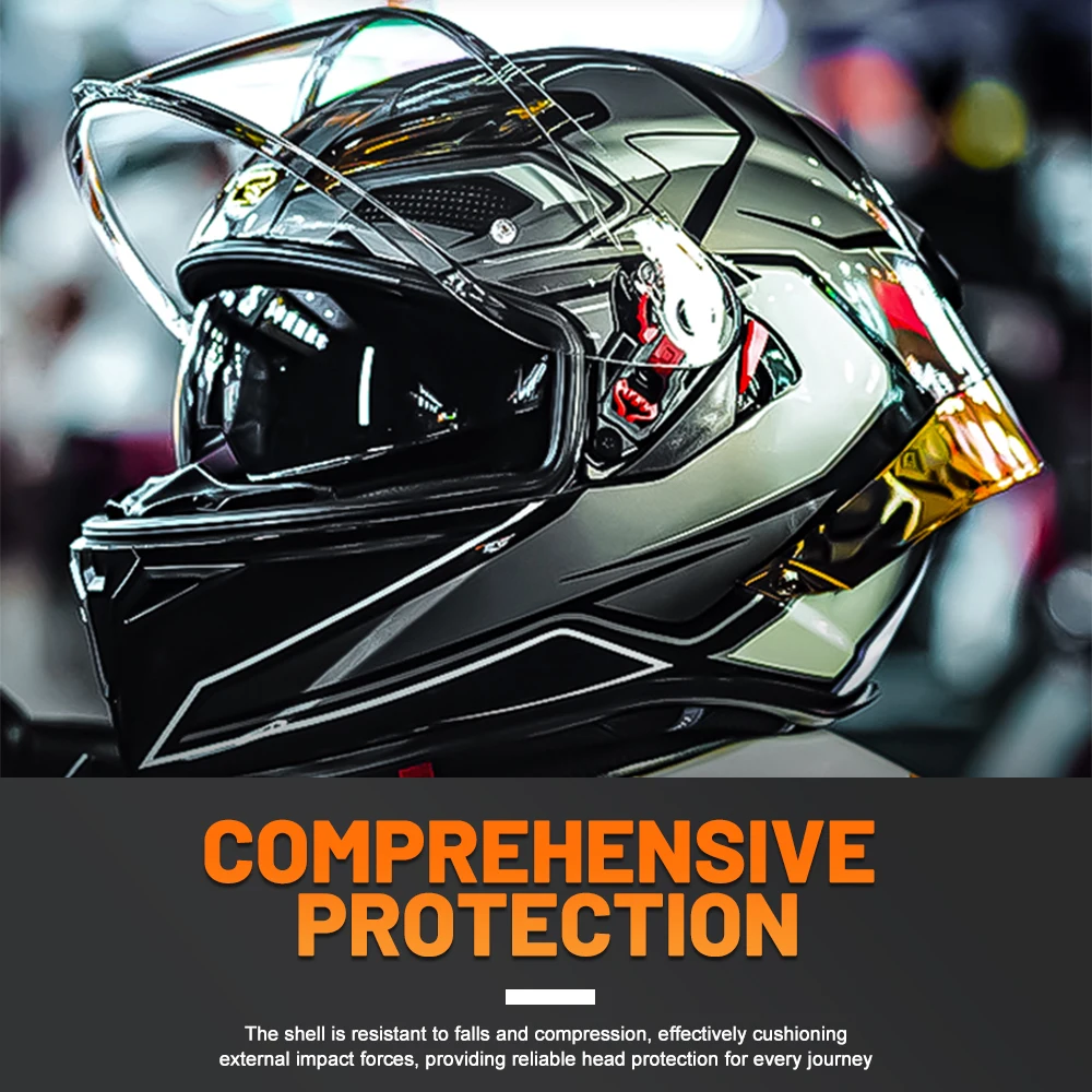 DOT-Certified Unisex Full-Face Helmet – Racing-style,suitable for motorcycles,scooters, and go-karts; offers reliable protection