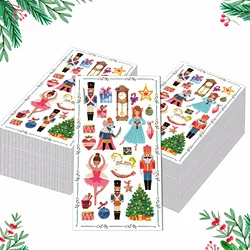 20pcs Nutcracker Ballet Girl Star Christmas Tree Napkins Disposable Paper Dinner Napkin Bathroom Hand Towels Xmas Party Supplies