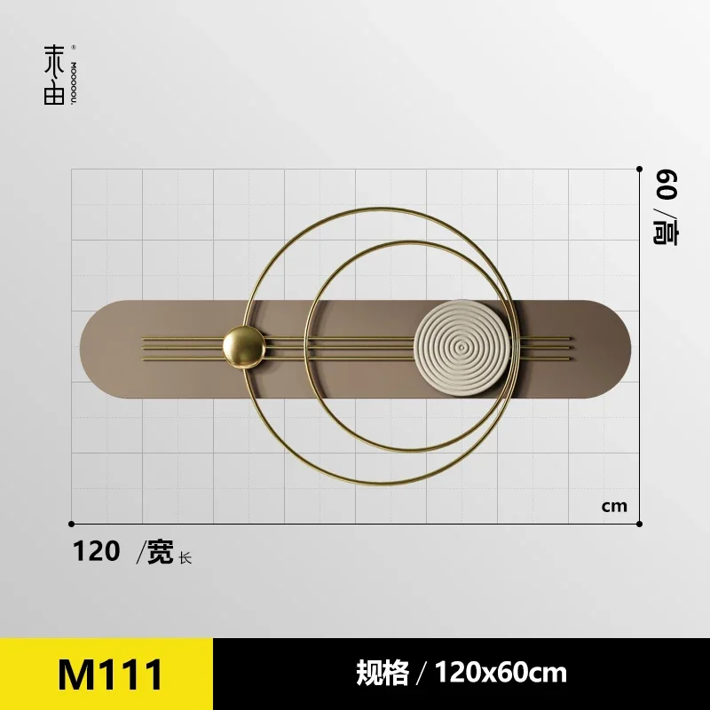 BJ-16  minimalist wrought iron wall hanging restaurant wall decoration light luxury wall decoration bedroom