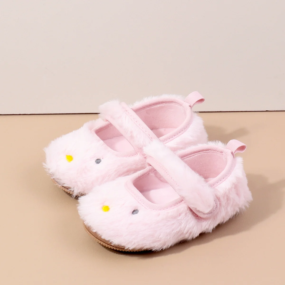 الخريف الشتاء الطفل الأميرة رقيق تصميم الفراء اصطف حذاء طفل لتعلم المشي المضادة للانزلاق غير زلق باطن المطاط الناعمة