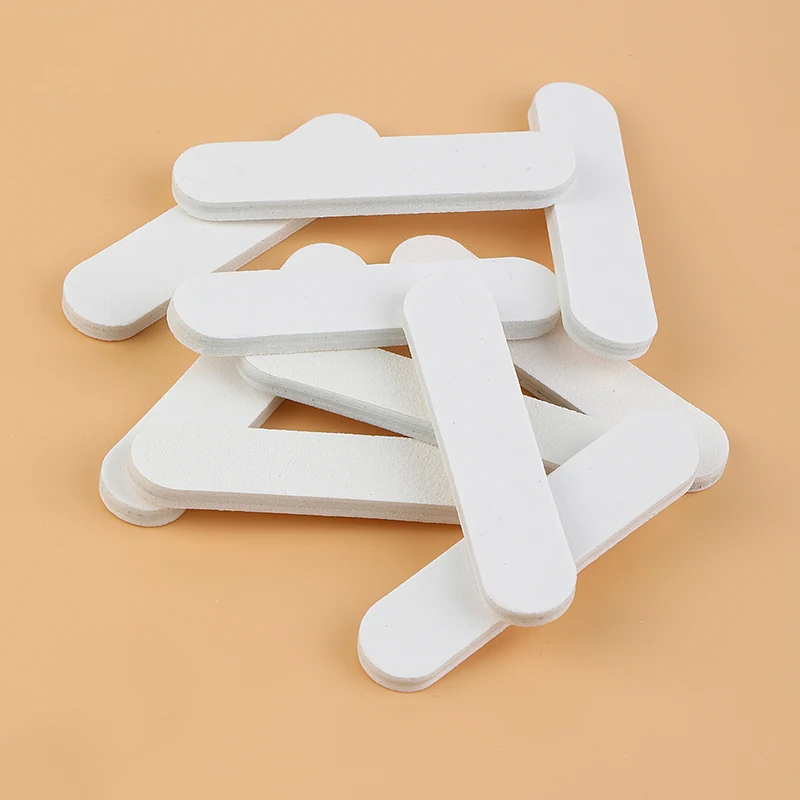 10pcs 미니 네일 파일 샌드페이퍼 버핑 젤 폴리 셔 리무버 짧은 네일 팁 연마 그라인딩 버퍼 매니큐어 도구