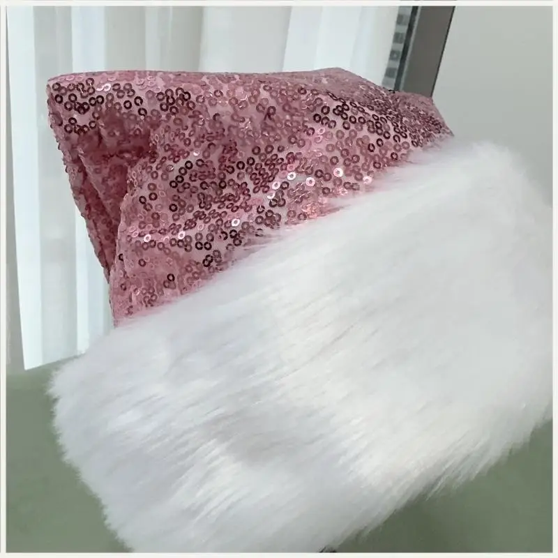 Chapéu festa com lantejoulas brilhantes, fantasia papai noel, chapéu fantasia festa para mulheres