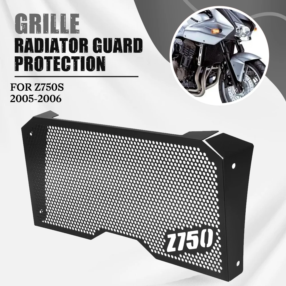 

Motorcycle Accessories CNC Radiator Grille Guard Cover Oil Cooler Protector FOR Kawasaki Z750S Z 750 S 2005 2006
