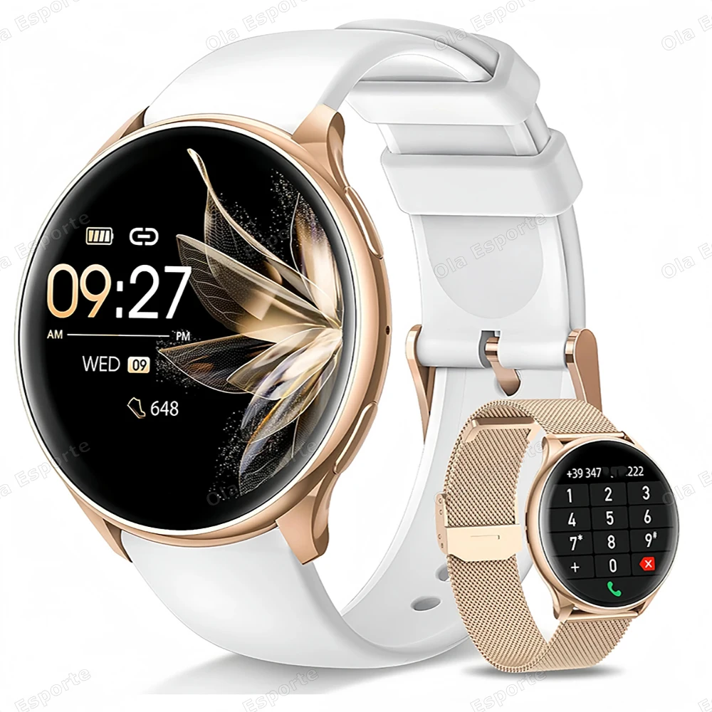 Nuevos relojes inteligentes con llamada Bluetooth, esferas personalizadas de 1,39...