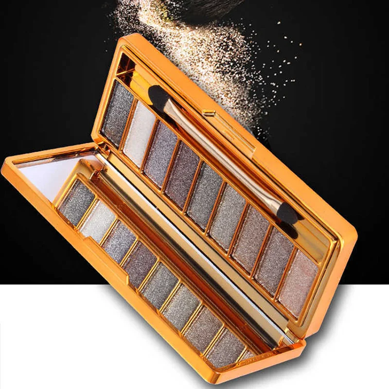 글리터 다이아몬드 아이섀도우 디스크, 메이크업 브러쉬 세트, 쉬머 매트 아이섀도우 팔레트, 샤이니 파우더 아이섀도우 팔레트, 9 가지 색상