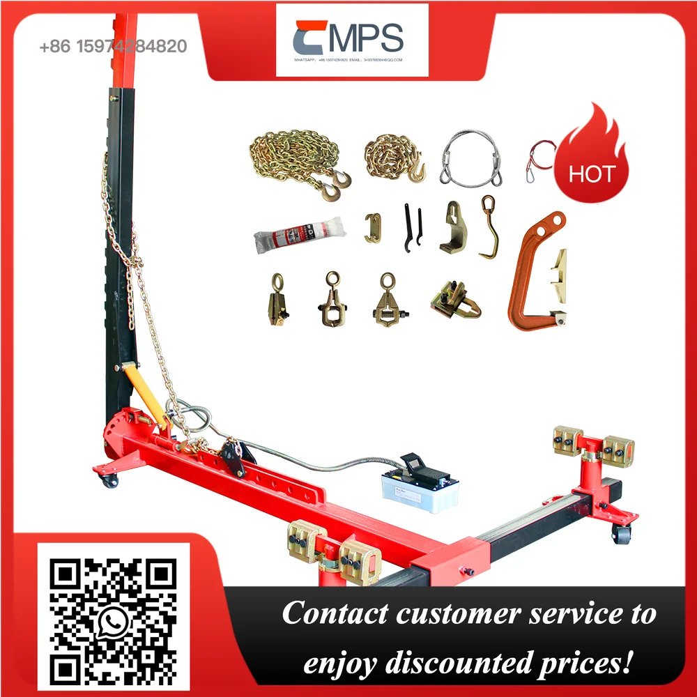 Metal Portable Car Body Frame Repair Machine Auto Bench Rotisserie and Dent Puller