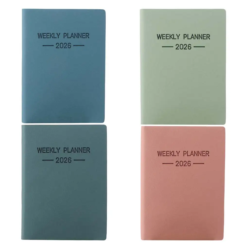 Portable 2026 Agenda Book To Do List Softside A7 To Do Planner Spanish Self-Disciplined Journal Notebook Memo