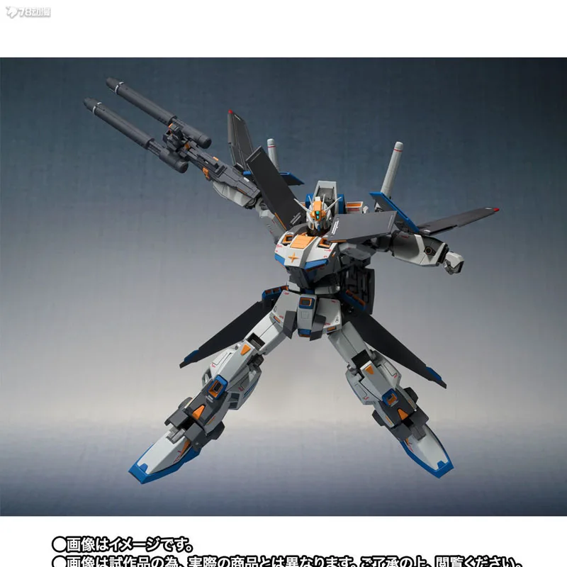 Bandai Original Mobile Gundam METAL ROBOT PROTOTYPE ZZ GUNDAM MOBILE SUIT MSZ-009 Anime Action Figures Toys For Boys Gift Model