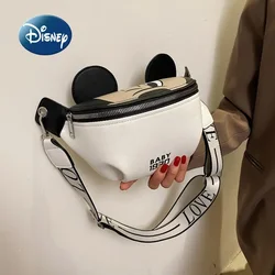 Marsupio da donna nuovo di Disney Mickey borsa da petto da donna di marca di lusso borsa obliqua di tendenza di grande capacità di alta qualità