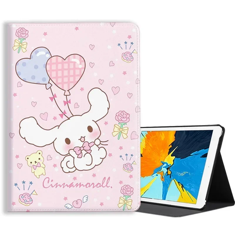 Ipad Case Sanrio Cinnamoroll Kawaii For Pro 2021 2020 11inch Mini 6 5 Case 10.2 2018 9.7 Air 2 3 4 10.5 10.9 PU Aesthetic Cover